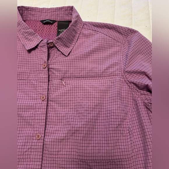 Eddie Bauer Women's Adventurer Field Shirt Long Sleeve Sz L - Picture 5 of 13